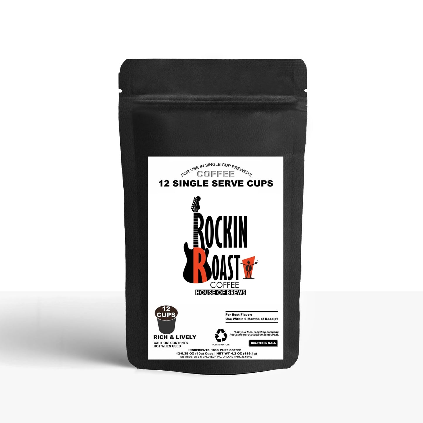 12 Pack Single Serve Coffee Capsules